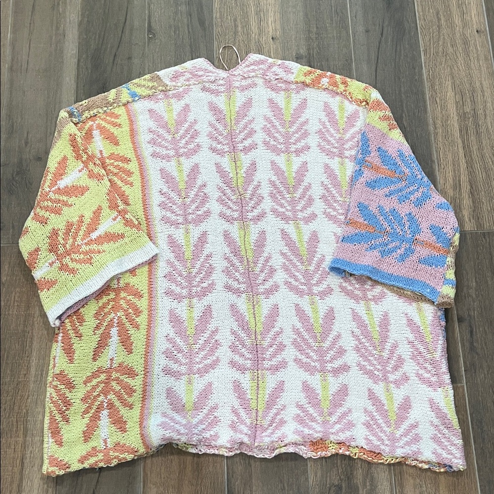 NEW FREE PEOPLE Mallorca Oversized Long Sleeve Cardigan Size Large - Picture 6 of 8